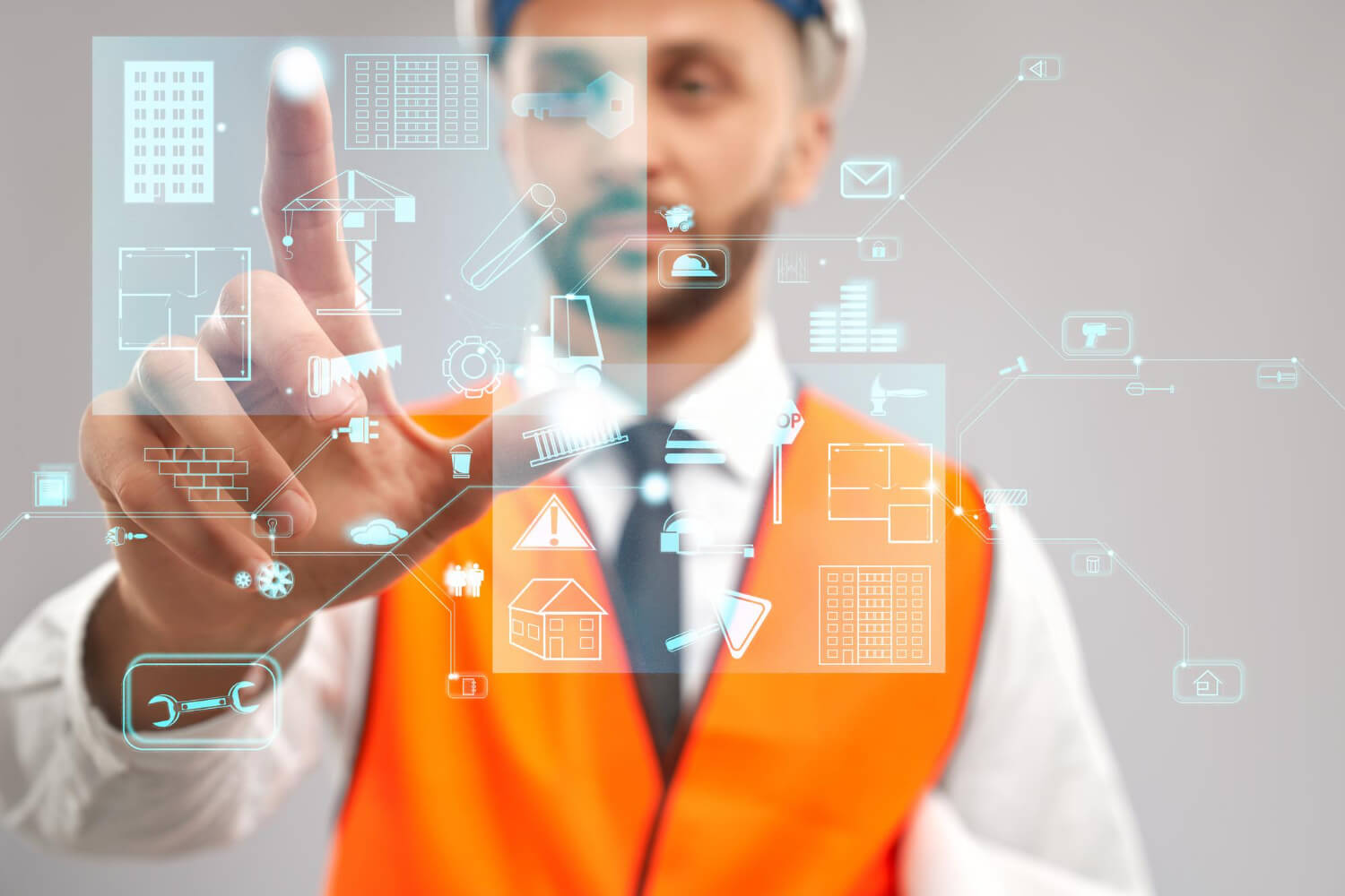 Digitale Schnittstelle für Bau- und Industrietechnologie